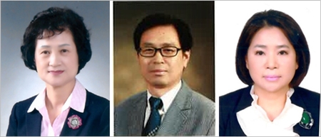 ▲홍의순 교장, 박헌성 교감, 설아자 사무관(사진 왼쪽부터)