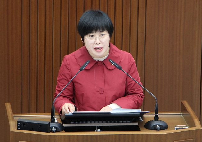 ▲박용희 시의원이 조례 제정에 대한 반대 입장을 밝히고 있다.